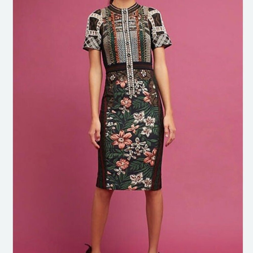 Anthropologie Byron Lars Lillian Column Dress
